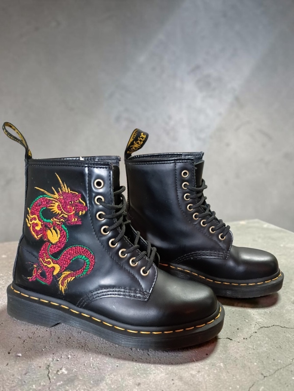 Dr. Martens 1460 Dragon Embroidered Leather Boots